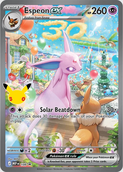 *RESERVA* Ultra Premium Collection Espeon 30 Aniversario - Inglés 🇬🇧 y Español 🇪🇸